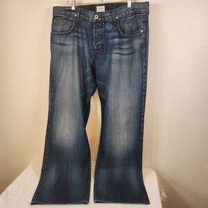 Hudson Men's Straight Leg Dark Wash, Fade Denim Blue Jeans Size 38 X 31.5